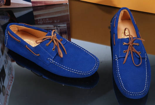 Tods Mens Casual Moccasin Blue