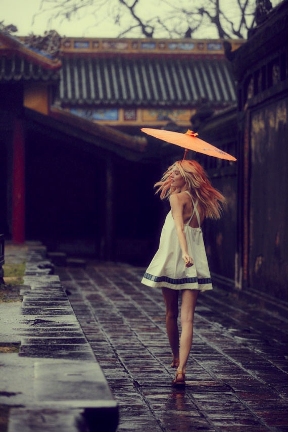 Wet hair